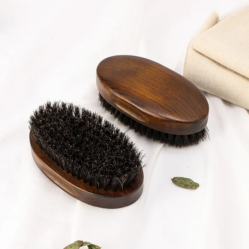 Wholesale Customized High Quality Natural Wooden Beard Shaving Brush Beautiful Salon Cleaning Tool with High Boar Bristle