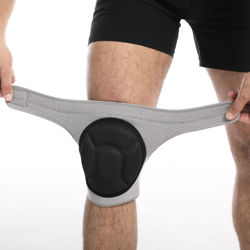 Aolikes High Quality Elastic Adjustable Compression Strap Neoprene Gardening Knee Support Brace C-0211