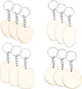 Tailai  Laser Engraving Blanks Unfinished Wood Sign Key Rings for DIY Crafts Christmas Decorations Ornaments