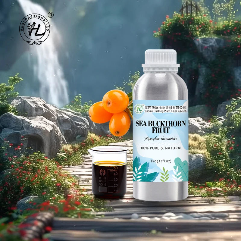 Sea Buckthorn Berry (Fruit) Oil for Body Face Soap Making - 100% Pure Natural Virgin CO2 Extraction Unrefined | Bulk 1kg