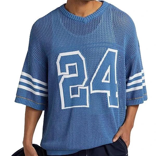 Ottoknit Custom Logo Premium Cotton Jersey Knit Shirt for Men - Breathable Soft Fabric Classic Crew Neck T-Shirt