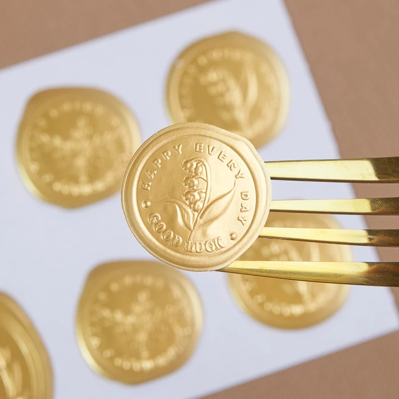 Wholesale Custom Label Size Label Vinyl Sticker 3D Raised Gold Shiny Label Sticker Packaging Printing Stickers With Envelopes