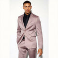 Luxury Custom logo Satin Plus Size Men Casual Blazer Slim Jacket Party Singer Business Formal for Men