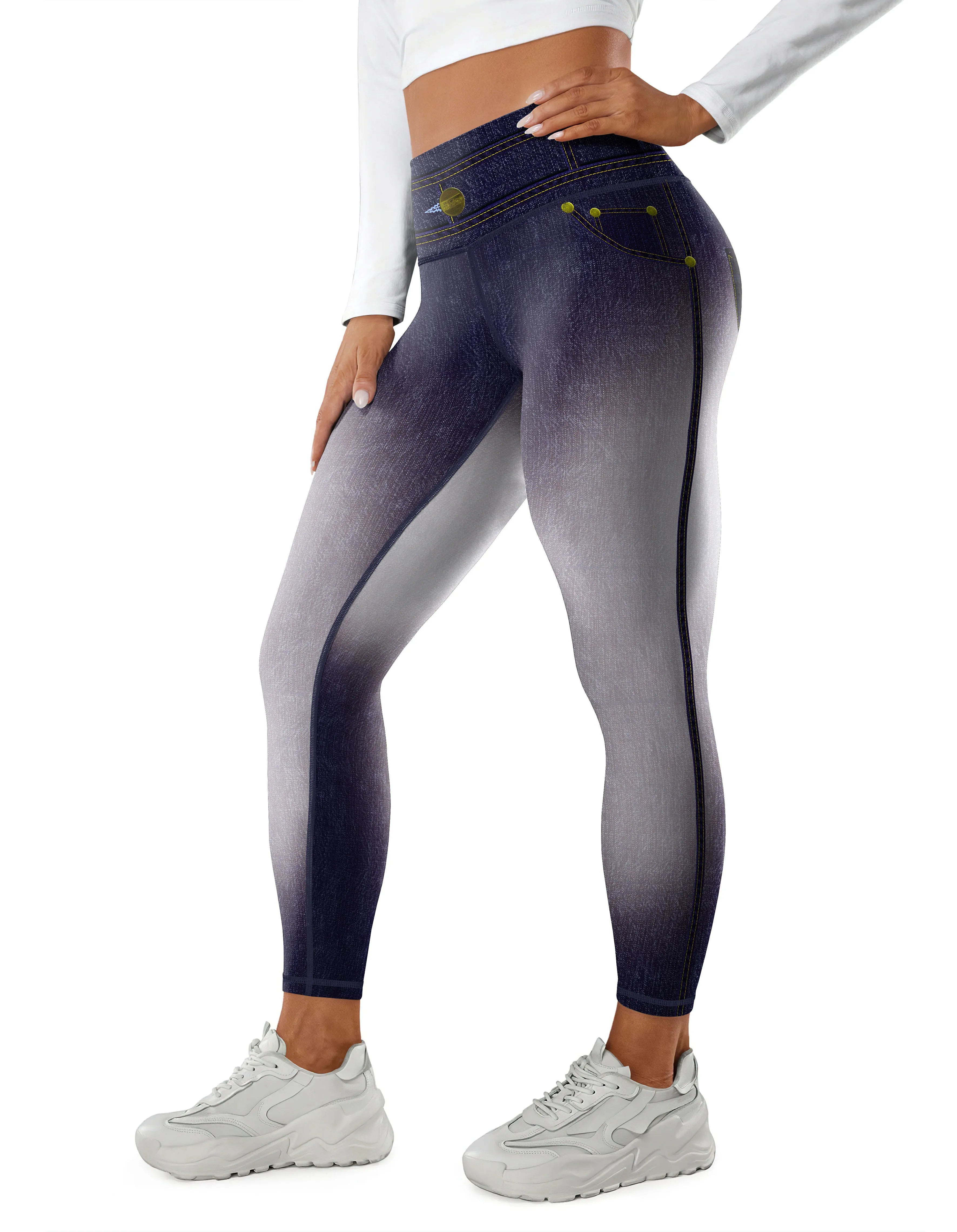High Waisted Women Skinny Jeans Booty Butt Lift Yoga Pants Fitness Tight Scrunch Butt Hip Raising Ladies Yoga Leggings for Women