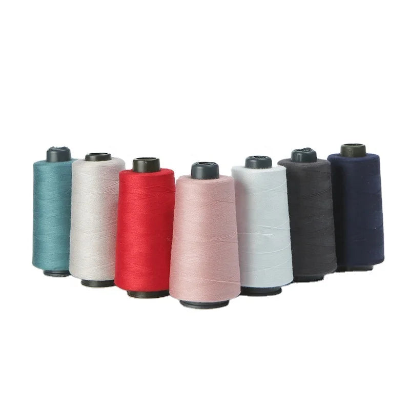 Polyester Sewing Thread 50s/3 Thread 502 1500 Yard Making Machine Yarn 100% Spun Coned Thread