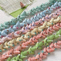 Delicate 15*20mm Colorful Handmade Graffiti Animal Bird Shape Ceramic Clay Beaded DIY Necklace Bracelet Findings