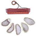 DIY Wholesale Natural Agate Slices Wind Chimes for Decor Gemstones Wind Chimes