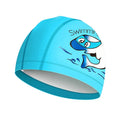 Custom Logo Cute Cartoon Style Kids Unicorn Swim Hat High Elastic Waterproof PU Bath Cap for Boys and Girls