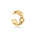 LOZRUNVE 925 Sterling Silver Link Chain No Piercing Ear Cuff Earring Gold Plated Wholesale