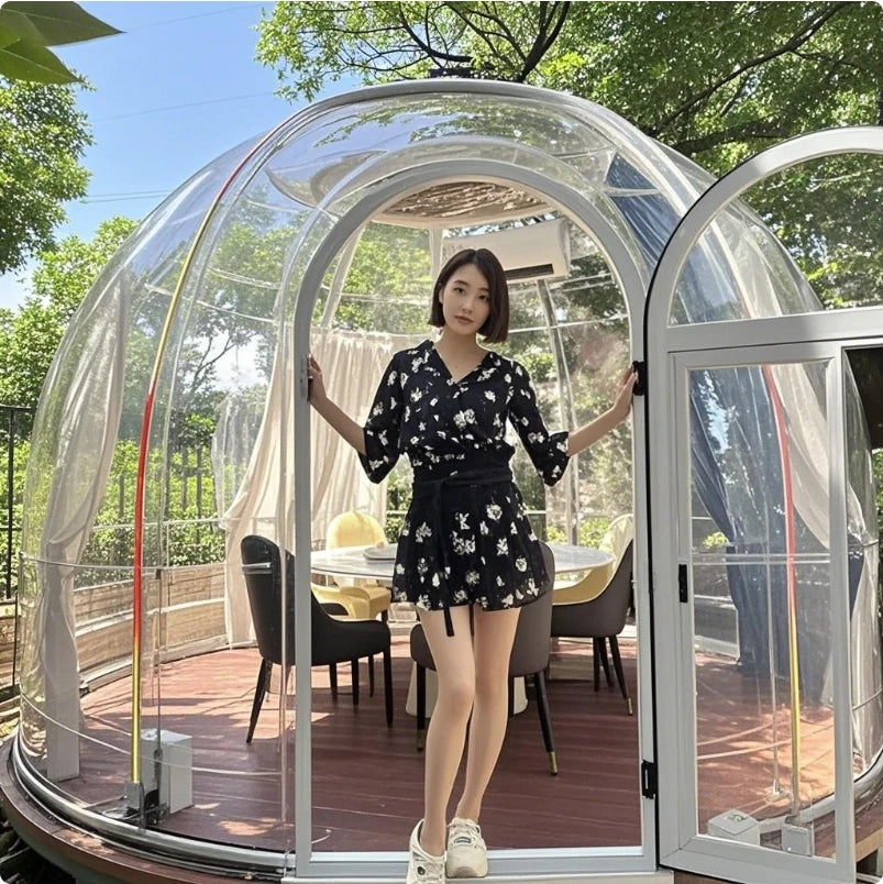 Modern Luxury Glamping Dome Tent Full-Size Prefab Outdoor Hotel for Family Camping Luxury Glamping for PC Users for Trade Shows