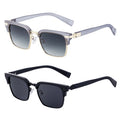 Retro Sunglasses Women Outdoor Sun Shades Eye Glasses Custom Logo Fashion Square Metal Frame Double Beam Designer Sunglasses Men