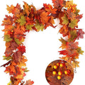 Hanging Fall Vines Table Front Door Fall Decor Thanksgiving Decorations Fall Leaves Indoor Artificial Maple Leaves