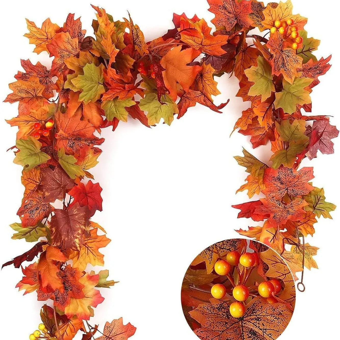 Hanging Fall Vines Table Front Door Fall Decor Thanksgiving Decorations Fall Leaves Indoor Artificial Maple Leaves