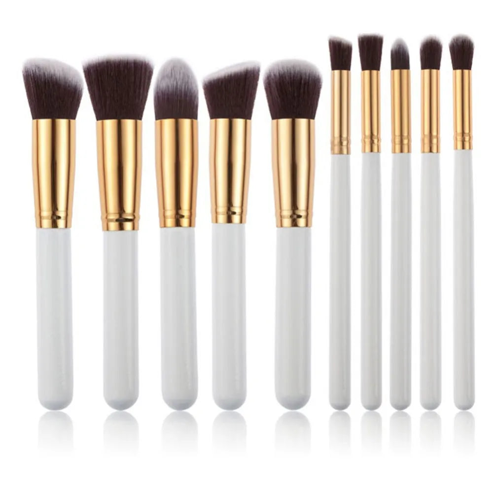 10pcs Makeup Brushes Set Professional Make up Brush Blusher Eyeshadow Blending Eyeliner Eyebrow Brush for Makeup Tool
