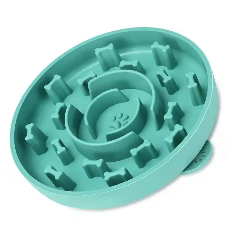 Hot Selling Slow Food Silicone Bowl Feeder Anti-Choke With Suction Cup Anti-Slip Dog Bowl
