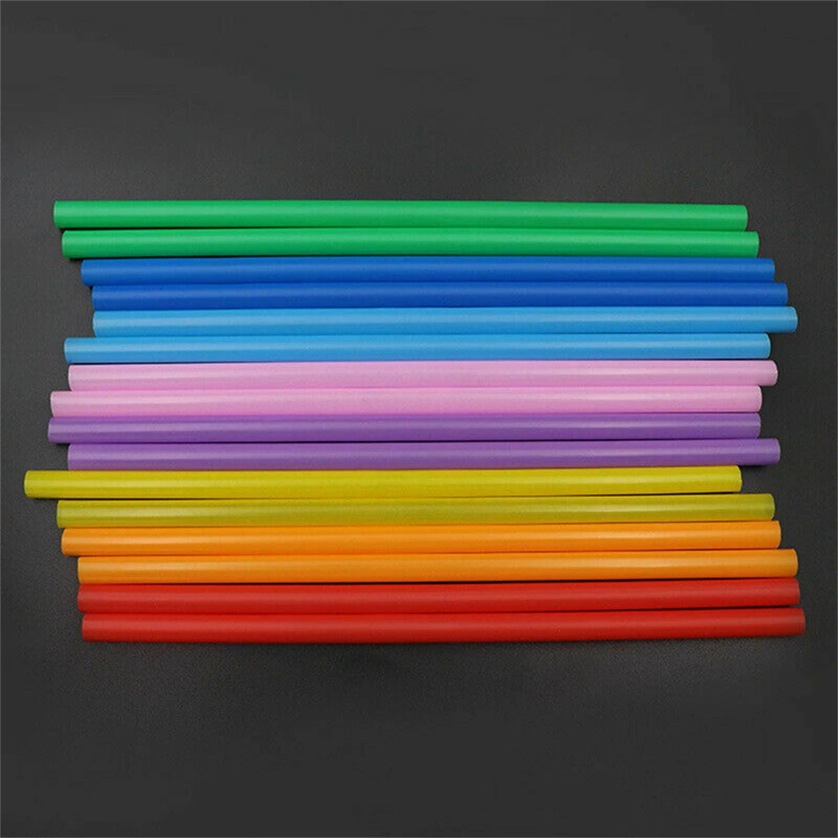 100PCS 6mm x 260mm Extra Wide Disposable Drinking Straws Plastic Party Straight Straws