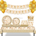 Huancai Passover Party Supplies Matzah Matzo Paper Plates Cups Napkins Disposable Tableware Set for Jewish Party Decorations