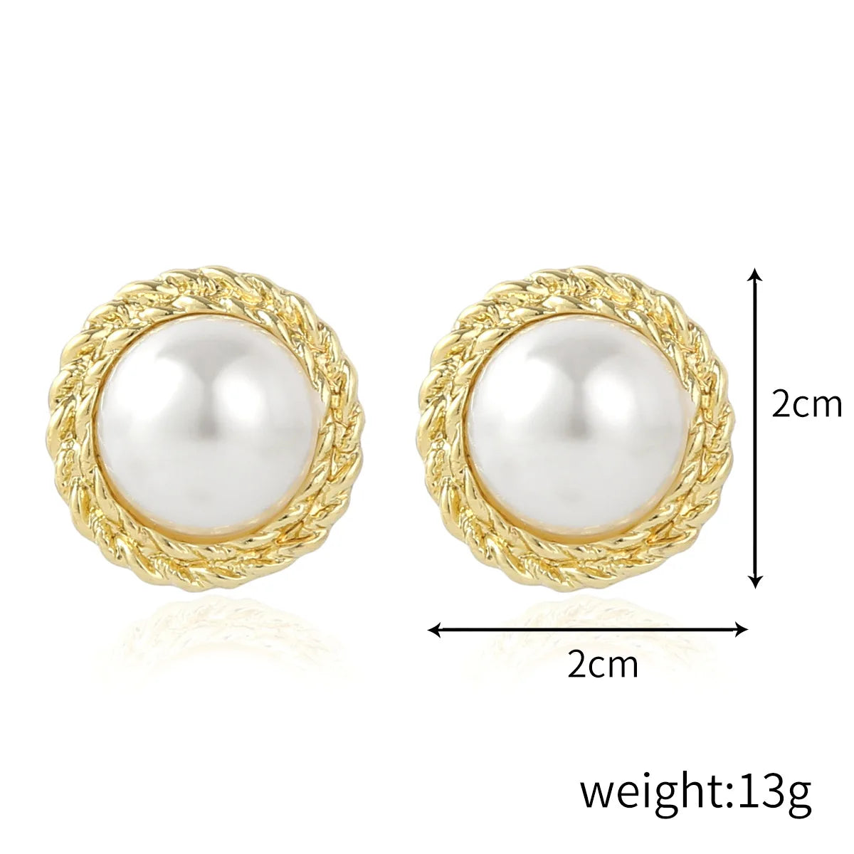 Brincos De Perola Barroca Gold Baroque Round Heart Pearl Long Earrings Pearl Stud Earrings 18k Alloy Gold Plated Set Women