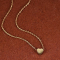 Abiding Shield Plating Tech Tarnish Resistant Yellow White Gold Plated New 2025 Jewelry Heartshaped Silver Necklace