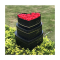 AM-GPB20 Ammy 3-in-1 Handmade Art Paper Heart-shaped Flower Box for Preserved Roses & Mother's Day Gift Packaging