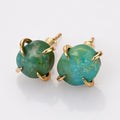ZG0484 Unique Claw Setting Natural Turquoise Fashion Jewelry Earrings T
