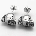 Popular Personalized Jewelry Stud Earring Non Tarnish Stainless Steel Skull Stud Earring