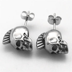 Popular Personalized Jewelry Stud Earring Non Tarnish Stainless Steel Skull Stud Earring
