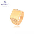 15995 XUPING JEWELRY 18K Gold Color Charming Stainless Steel Flower Neutral Custom Gold Plated Engagement Fashion Rings