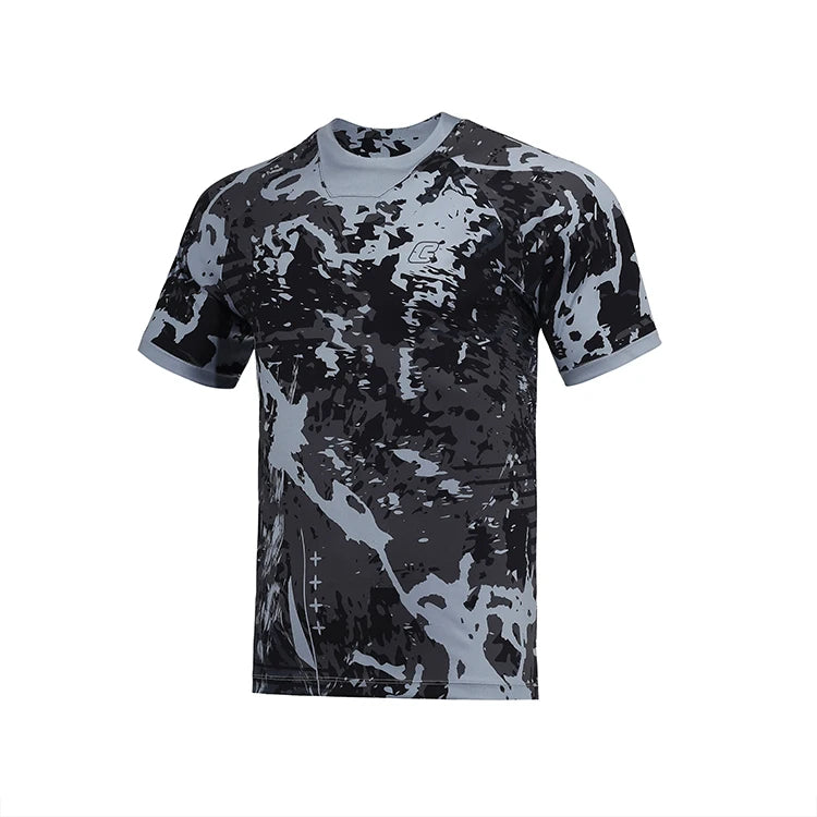 Men's Quick Dry Short Sleeve Cycling Jersey Breathable Mountain Bike Clothes with Anti-UV Feature Custom Logo Supported