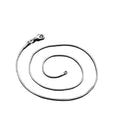 Rinhoo Wholesale Price 1PCS 925 Sterling Silver Necklace Silver Fashion Jewelry Snake Chain 1mm Necklace (16"18"20"22"24")