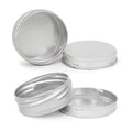25g Plain Aluminum Tin Box Empty Cream Box Tin Can Aluminum Metal Packaging Lip Balm case Tins Small Round Metal Containers