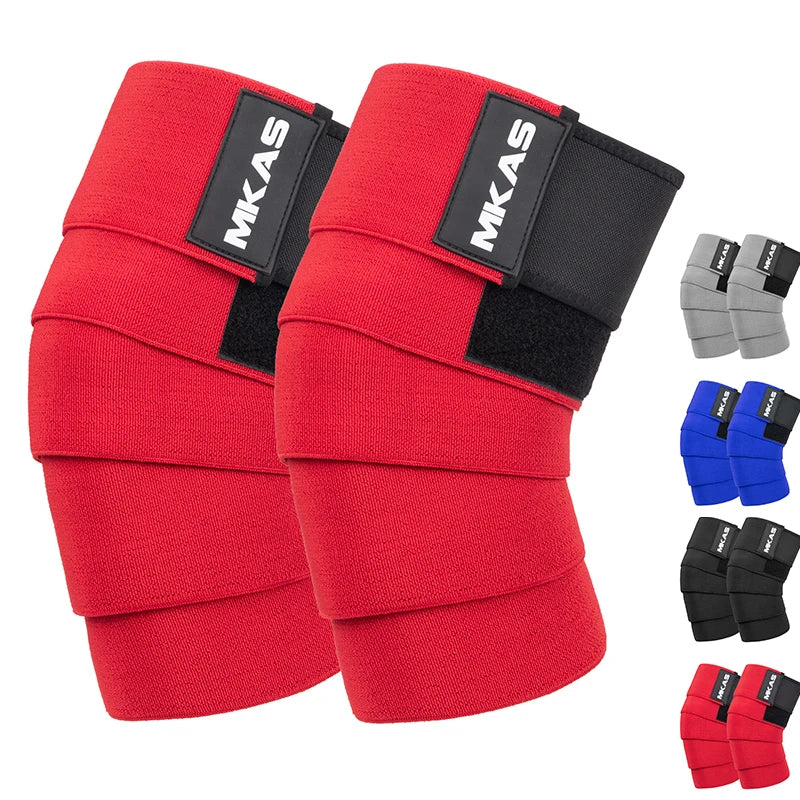 MKAS High Quality Weightlifting Adjustable Professional Brace Compression Knee Sleeve Brace New for Sports Knee Support