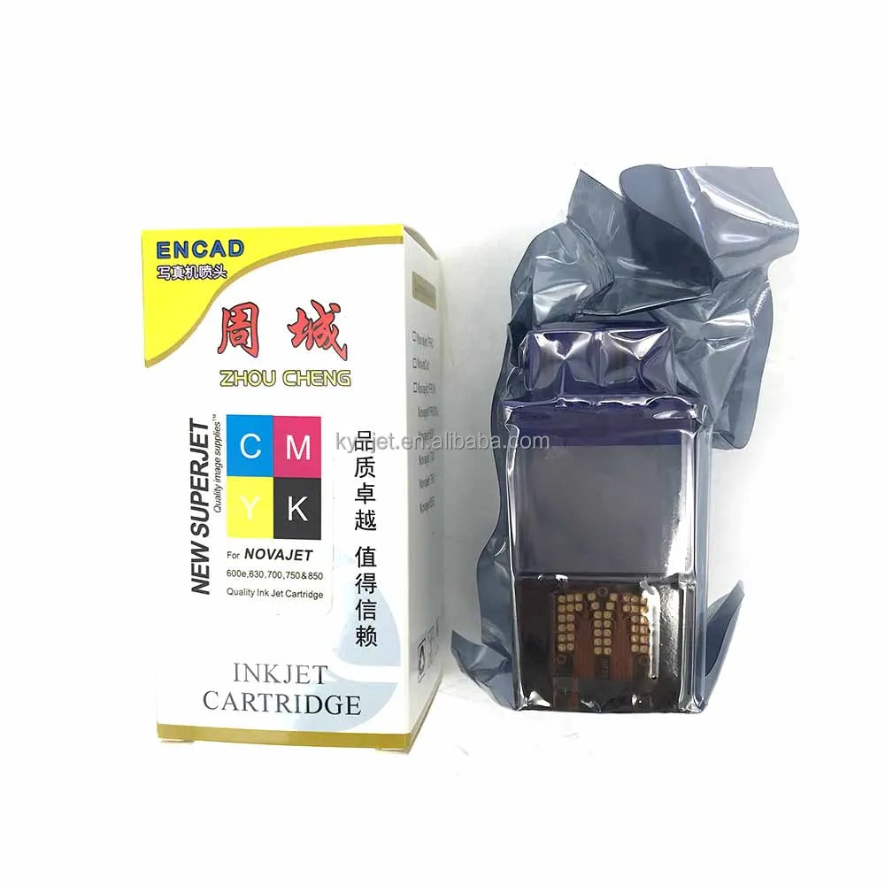 Cmyk Printer Ink Cartridge for Lecai Encad Novajet 750 505 600 630 500 736 850 880 Printhead Print Head  Square