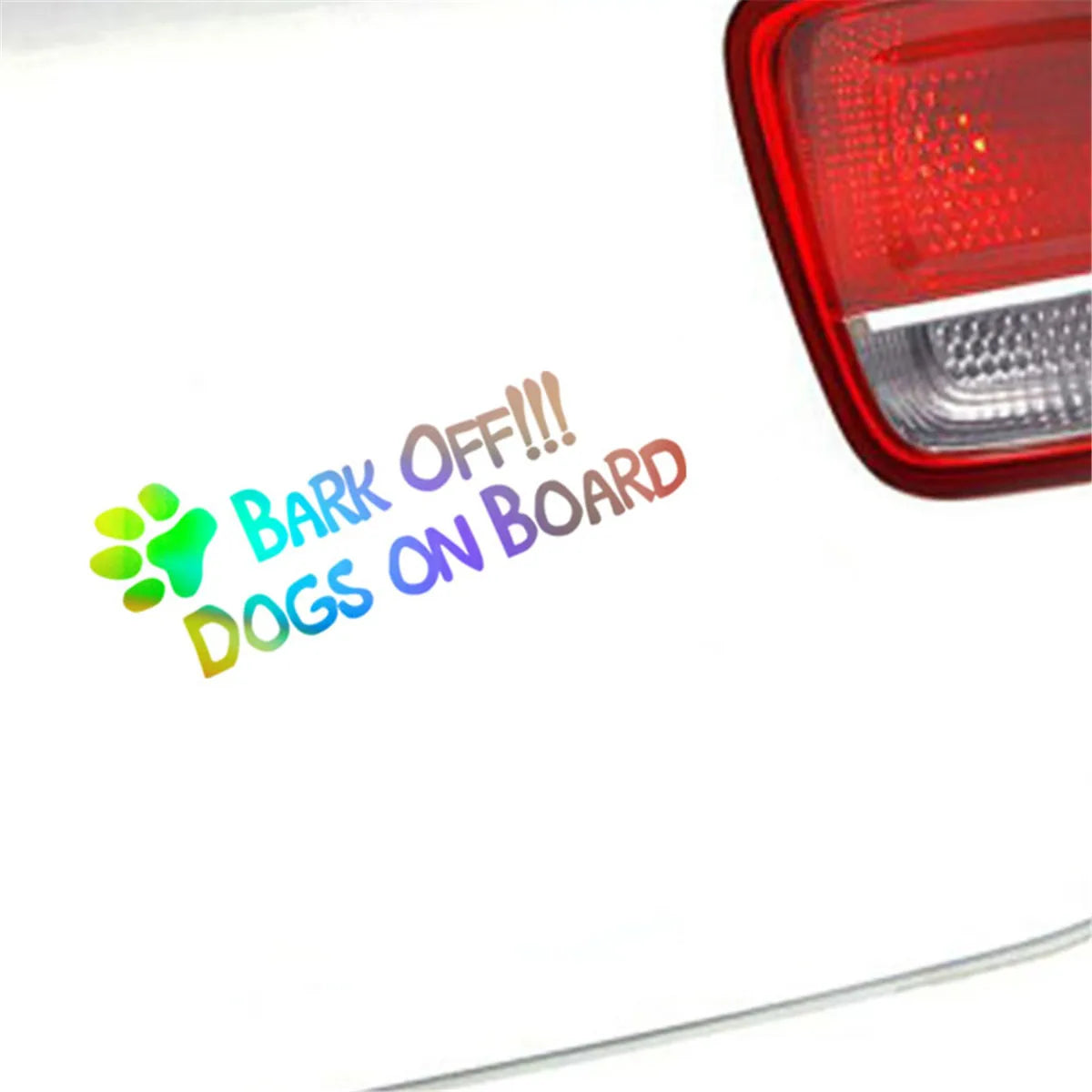 BARK OFF! DOGS ON BOARD Car Sticker Vinyl Laptop Motorcycle Window Wall Decal Sticker Gift Die Cut Decals Latop window Glass