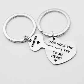 Couple for Boyfriend Girlfriend You Hold the Key to My Heart love Other Keychain Valentines Day Birthday Gifts Heart Key Chains