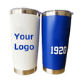 Custom Blue 20oz Stainless Steel Tumbler with Straw Cups Portable Fashion Design for Promotional Use