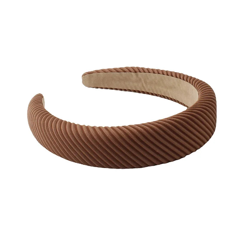 Net Red Wash Hair Band Coarse Twill Sponge Headband Women Accessories
