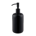 24/410 Recycled 16oz Round Plastic Bottles Black Amber PET Boston Round Bottles With 304 Stainless Steel Pump