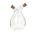Wholesale Handmade Eco-Friendly Modern Simplicity 2-in-1 Glass Olive Oil Vinegar Dispenser Includes Spray Bottle Gravy Boat