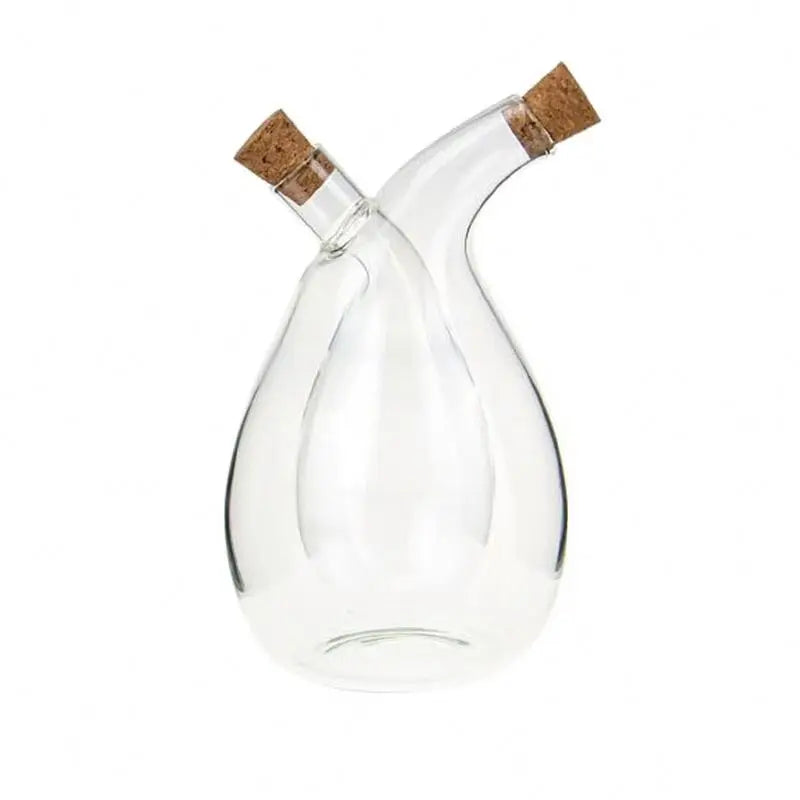 Wholesale Handmade Eco-Friendly Modern Simplicity 2-in-1 Glass Olive Oil Vinegar Dispenser Includes Spray Bottle Gravy Boat