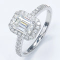 XINGYUE Mossanite Diamond Engagement Rings Woman 9K 10K 14K 18K Yellow Gold Jeweler Customize 1ct Round Moissanite Ring