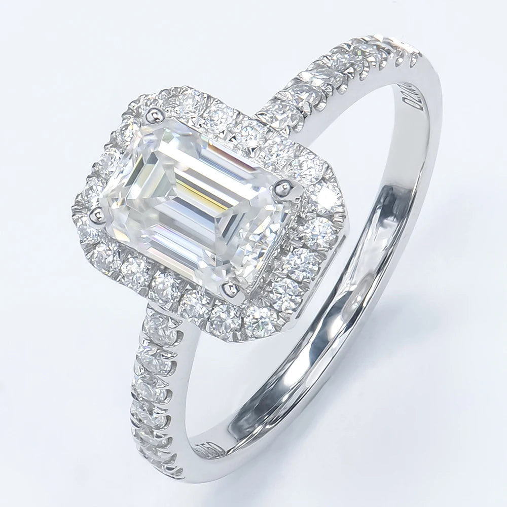 XINGYUE Mossanite Diamond Engagement Rings Woman 9K 10K 14K 18K Yellow Gold Jeweler Customize 1ct Round Moissanite Ring