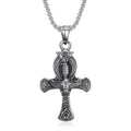 Vintage Egyptian Style Anka Immortal  Life Symbol Cross Pendant Necklace Stainless Steel Ankh Egypt Cross of Life Pendant