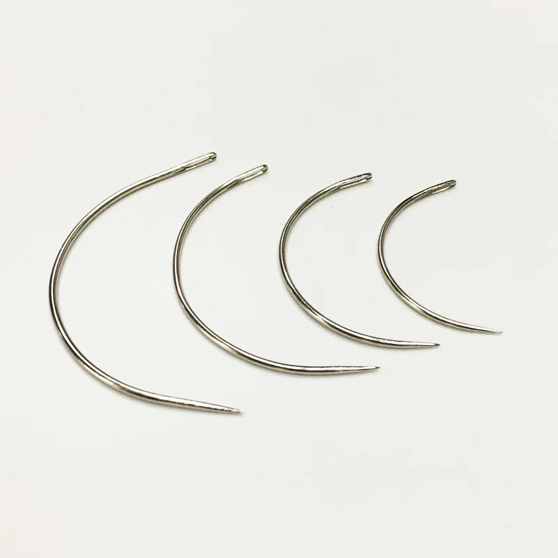 2.5" 3" Curved Needle C Type for Wig Hold Weaving Needle Hand Sewing Needles