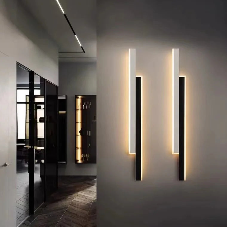 Modern LED Wall Lamps for Living Room Bedroom Bedside Stairs Surface Mounted Sofa Background Lights Home Long Corridor Sconce