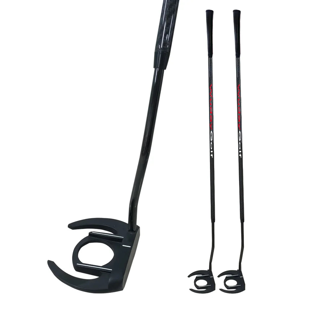Wholesale Golf Putters Mallet Type Black Stand Up Putter Golf Club Head With Shaft Grip