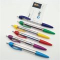 Cheap Customized Pull Out Banner Pen/click Action Smooth Writing Ballpoint Flag Pen