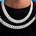Rarity 12mm S925 Solid Silver Cuban Link Mossanite Chain Cuban Chunky VVS Real Diamond Lab Moissanite Cuban Link Chain