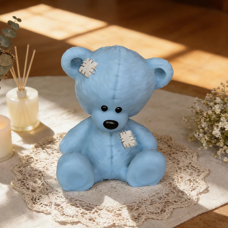 New Handmade Nordic Style Silicone Bear Cake Mold DIY Candle Molds for Office Use with Opp Bag New Silica Gel Tools