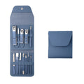 Factory 16pcs Stainless Steel Nail Clippers Set Beauty Nail Care Tools with Leather Case for Manicure & Pedicure